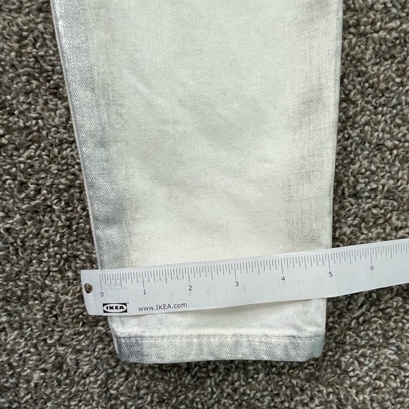 Current/Elliot The Stiletto Jeans Washed Out Silver White Skinny Stretchy Fit 28 - Picture 14 of 15